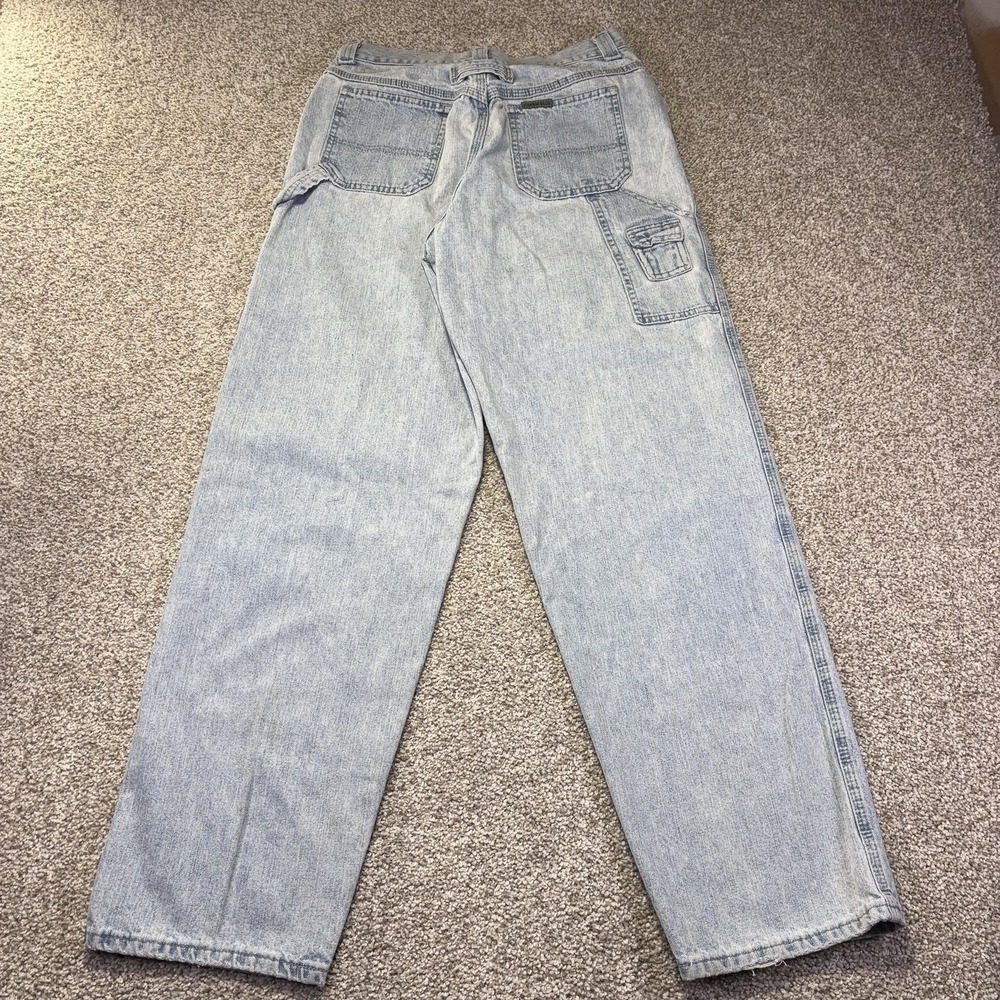 Riveted By Lee Carpenter Jeans Womens 28 Blue Light Wash Relaxed Straight Denim